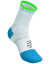Compressport + Pro Marathon Socks V2.0 White/Norse Blue/Neon Green - 3