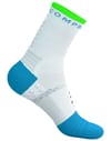 Compressport + Pro Marathon Socks V2.0 White/Norse Blue/Neon Green - 4