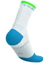 Compressport + Pro Marathon Socks V2.0 White/Norse Blue/Neon Green - 5
