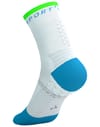 Compressport + Pro Marathon Socks V2.0 White/Norse Blue/Neon Green - 7
