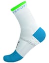Compressport + Pro Marathon Socks V2.0 White/Norse Blue/Neon Green - 8