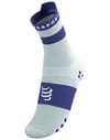 Compressport + Pro Racing Socks v4.0 Run High Star White/Orient Blue - 9