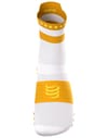 Compressport + Pro Racing Socks v4.0 Run High White/Sunflower