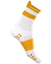 Compressport + Pro Racing Socks v4.0 Run High White/Sunflower - 4