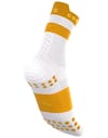 Compressport + Pro Racing Socks v4.0 Run High White/Sunflower - 5