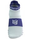 Compressport + Pro Racing Socks v4.0 Run Low Star White/Orient Blue