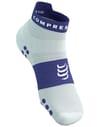 Compressport + Pro Racing Socks v4.0 Run Low Star White/Orient Blue - 3