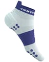 Compressport + Pro Racing Socks v4.0 Run Low Star White/Orient Blue - 4