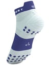 Compressport + Pro Racing Socks v4.0 Run Low Star White/Orient Blue - 7