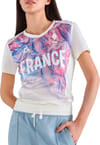 Tee SS N°2 W Écru All Over Milan + Le Coq Sportif