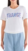 Tee SS N°1 W Marshmallow + Le Coq Sportif