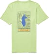 Cotopaxi + Llama Map Organic T-Shirt Lime - 3