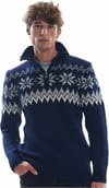 Dale of Norway + Myking Sweater M Navy Off White Light Charcoal