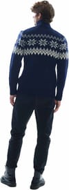 Dale of Norway + Myking Sweater M Navy Off White Light Charcoal - 4