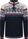 Vail M Sweater Midnightnavy/Redrose/Offwhite + Dale of Norway