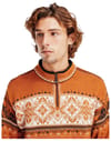 Dale of Norway + Blyfjell Sweater M Copper Off White Coffee Redrose - 5