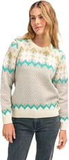Dale of Norway + Vilja W Sweater Sandmel. Offwhite Peacock