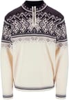 Vail M Sweater Offwhite Coffee Sandstone + Dale of Norway