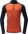 Duo Active Merino 205 Z.Neck M Brick + Devold of Norway