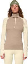 Devold of Norway + Expedition Merino Silk Zip W Offwhite/Stone