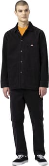 Dickies + Duck Lined Chore Jacket Stone Washed Black - 5