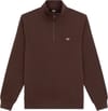 Oakport Quarter Zip Chocolate Brown + Dickies