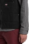 Dickies + Quilted Canvas Vest Black - 5