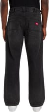 Dickies + 954 Relaxed Straight Work Jeans Black Wash Faded - 4