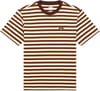 Stripe SS Tee Chocolate Brown + Dickies