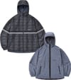 Reversible Wind Jacket Navy Check + Dimito