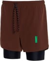 Layered Training Shorts Espresso/Black + District Vision