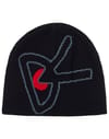 Merino Wool Beanie Black/Red + District Vision
