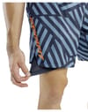 Dynafit + Trail Graphic 2/1 Shorts M Storm Blue Razzle Dazzle