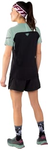 Dynafit + Alpine Pro W S/S Tee Black Out Jadelite - 3