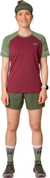 Dynafit + Alpine Pro W S/S Tee Burgundy