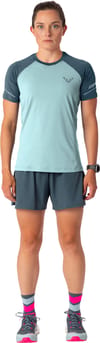 Dynafit + Alpine Pro W S/S Tee Cloud Blue