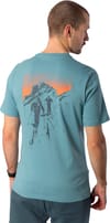 Dynafit + Back Graphic Co T-Shirt M Smoke Blue Approach - 5
