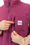 Eivy +  Lumberjackie Sherpa Vest Pinkgundy - 4