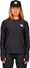 Eivy + Versa Loose Fit Top Black Leopard