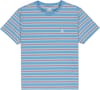 Icon Embroidery SS Tee Youth Washed Stripes Riviera + Element