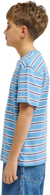Element + Icon Embroidery SS Tee Youth Washed Stripes Riviera - 4