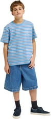 Element + Icon Embroidery SS Tee Youth Washed Stripes Riviera - 6