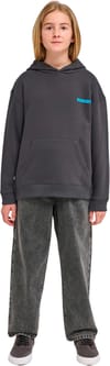 Element + Pleasure Hooded Sweatshirt Youth Off Black - 4