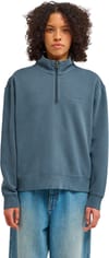 Element + Lowcase Pigment Quarter Zip Sweatshirt W Dark Slate - 3