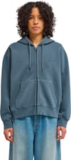 Element + Lowcase Pigment Zip Hood sweatshirt W Dark Slate - 3