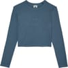 Lowcase Crop LS Tee W Dark Slate + Element