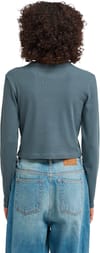 Element + Lowcase Crop LS Tee W Dark Slate - 4