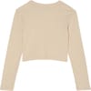 Element + Lowcase Crop LS Tee W Oat Milk