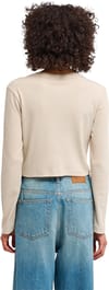 Element + Lowcase Crop LS Tee W Oat Milk - 4