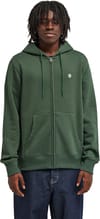 Element + Icon Embroidery Zipped Sweatshirt Deep Forest - 3